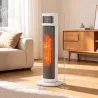Calefactor Eléctrico Cerámico PTC 2000W con 4 Modos Control Remoto Protección Contra Sobrecalentamiento y Vuelcos - Ogal.Es