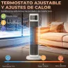 Calefactor Eléctrico Cerámico PTC 2000W con 4 Modos Control Remoto Protección Contra Sobrecalentamiento y Vuelcos - Ogal.Es