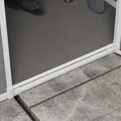 Cobertizo de jardín 1,54 m² para herramientas puerta con cerradura, ventilación y ventana dim. 122cm L x 149cm A... - Ogal.Es