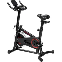 Bicicleta Estática en Casa con APP Bluetooth Volante 6 kg Pantalla LCD Asiento y Manillar Ajustables Soporte Tel... - Ogal.Es