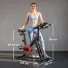 Bicicleta Estática con APP Bluetooth Resistencia Magnética Volante de 8 kg Pantalla LCD Asiento y Manillar Ajust... - Ogal.Es