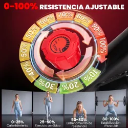 Bicicleta Estática con APP Bluetooth Resistencia Magnética Volante de 8 kg Pantalla LCD Asiento y Manillar Ajust... - Ogal.Es
