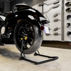 Caballete Elevador Universal Soporte Rueda Trasera Moto de Acero Robusta Carga 544 kg con Horquillas en U y L Aj... - Ogal.Es