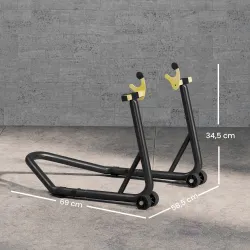 Caballete Elevador Universal Soporte Rueda Trasera Moto de Acero Robusta Carga 544 kg con Horquillas en U y L Aj... - Ogal.Es