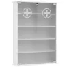 Botiquín de Pared de 5 Niveles con 2 Puertas de Cristal Estantes Ajustables Cerradura y 2 Llaves 60x17x82,5 cm B... - Ogal.Es