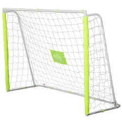 Portería de Fútbol con Soporte de Metal y Red para Entrenamiento de Fútbol en Jardín Aire Libre 186x62x123 cm Am... - Ogal.Es