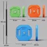 Set de Pesas Ajustables con Barra de Acero de 140 cm 6 Discos de 5kg 2,5kg 1,5kg 2 Clips para Casa Gimnasio - Ogal.Es