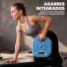 Set de Pesas Ajustables con Barra de Acero de 140 cm 6 Discos de 5kg 2,5kg 1,5kg 2 Clips para Casa Gimnasio - Ogal.Es