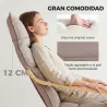 Butaca de Salón con Reposapiés Ajustable Tapizada en Terciopelo con Marco de Madera 67x93x105 cm Marrón Claro - Ogal.Es