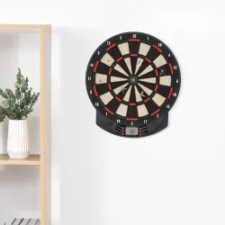 Diana Electrónica con 6 Dardos y 30 Puntas Pantalla LCD 26 Juegos y 185 Variaciones para 8 Jugadores - Ogal.Es