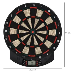 Diana Electrónica con 6 Dardos y 30 Puntas Pantalla LCD 26 Juegos y 185 Variaciones para 8 Jugadores - Ogal.Es