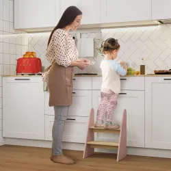 Taburete para Niños de 2 Peldaños Torre de Aprendizaje para Niños de +3 Años para Baño Cocina Librería Dormitori... - Ogal.Es