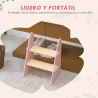 Taburete para Niños de 2 Peldaños Torre de Aprendizaje para Niños de +3 Años para Baño Cocina Librería Dormitori... - Ogal.Es