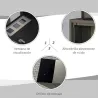 Buzón Exterior de Metal de Pared Correo Cerradura y 2 Llaves Ventanas de Vista Cierre Silencioso 36,5x11,5x29 cm... - Ogal.Es