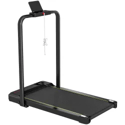 Cinta de Correr Plegable Inclinado Debajo del Escritorio 2 en 1 con 2.0HP 6 km/h Pantalla LED Control Remoto Negro - Ogal.Es