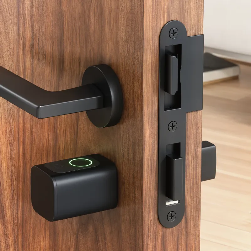 Cerradura Inteligente 5 en 1 con Huella App Tuya Bluetooth Código Tarjeta NFC/RF Llave Códigos Temporales - Ogal.Es