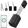 Cerradura Inteligente 5 en 1 con Huella App Tuya Bluetooth Código Tarjeta NFC/RF Llave Códigos Temporales - Ogal.Es