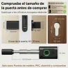 Cerradura Inteligente 5 en 1 con Huella App Tuya Bluetooth Código Tarjeta NFC/RF Llave Códigos Temporales - Ogal.Es