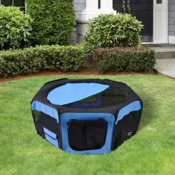 Parque Plegable para Perros y Gatos Corralito Portátil para Animales Pequeños Impermeable de Tela Oxford Ø90x41 ... - Ogal.Es