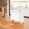 Calefactor Eléctrico Inteligente de Pared o Independiente 1500 W Temporizador Semanal Wifi Ventana Abierta y Ant... - Ogal.Es