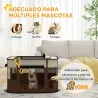 Parque para Perros y Gatos, Corralito Plegable Portátil para Cachorros Conejos y Cobayas Tela Oxford 84x64x53 cm... - Ogal.Es