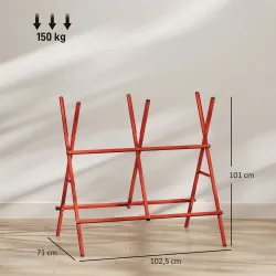 Caballete para Sierra Plegable Soporte Cortar Madera Altura y Ancho Ajustables Estructura en A Soporta hasta 150... - Ogal.Es