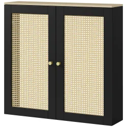 Cubre Radiadores con 2 Puertas de Ratán Cubreradiador Cubierta para Radiador para Salón Dormitorio 78x19x75 cm N... - Ogal.Es
