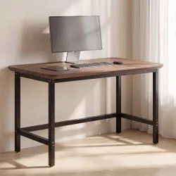 Patas de Mesa de Acero Patas para Muebles Industriales con Almohadillas Ajustables y Tornillos 150x50x81,5 cm Negro - Ogal.Es