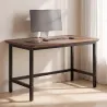 Patas de Mesa de Acero Patas para Muebles Industriales con Almohadillas Ajustables y Tornillos 150x50x81,5 cm Negro - Ogal.Es