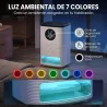 Deshumidificador 0,3L/Día para 15 ㎡ Depósito 1,4 Litros Luz RGB Temporizador de 24H Pantalla LED Blanco - Ogal.Es