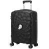 Maleta de Cabina 18" Ligera y Rígida con Puerto USB Cerradura TSA y 4 Ruedas Dobles Giratorias Negro - Ogal.Es