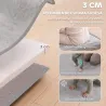 Alfombra Infantil, 127x127 cm, Colchoneta de Espuma 3 cm, Franela Suave, Antideslizante, Resistente al Agua, Gri... - Ogal.Es