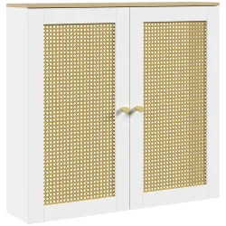 Cubre Radiadores con 2 Puertas de Ratán Cubreradiador Cubierta para Radiador para Salón Dormitorio 78x19x75 cm B... - Ogal.Es