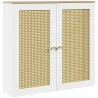 Cubre Radiadores con 2 Puertas de Ratán Cubreradiador Cubierta para Radiador para Salón Dormitorio 78x19x75 cm B... - Ogal.Es