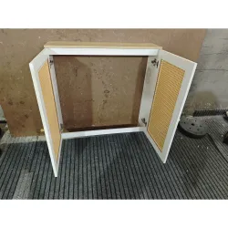 Cubre Radiadores con 2 Puertas de Ratán Cubreradiador Cubierta para Radiador para Salón Dormitorio 78x19x75 cm B... - Ogal.Es