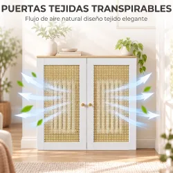 Cubre Radiadores con 2 Puertas de Ratán Cubreradiador Cubierta para Radiador para Salón Dormitorio 78x19x75 cm B... - Ogal.Es