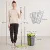 Set de Fregona Plana y Cubo con Escurridor 2 Compartimentos Cabezal 360° 5 Mopas Microfibra Uso Seco/Húmedo Gris... - Ogal.Es