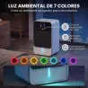 Deshumidificador 0,4L/Día para 15 ㎡ Depósito 1,2 Litros Luz RGB Temporizador de 12H Pantalla LED Negro - Ogal.Es