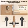 Cerradura Inteligente con Manilla 5 en 1 con Huella Código App Bluetooth Tarjeta NFC y Llave Registro de Accesos... - Ogal.Es