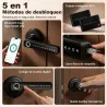 Cerradura Inteligente con Manilla 5 en 1 con Huella Código App Bluetooth Tarjeta NFC y Llave Registro de Accesos... - Ogal.Es