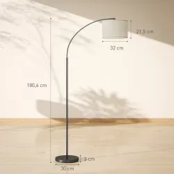 Lámpara de Pie LED Regulable con 11 Temperaturas de Color y Niveles de Brillo Pantalla Ajustable Control Remoto ... - Ogal.Es