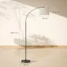 Lámpara de Pie LED Regulable con 11 Temperaturas de Color y Niveles de Brillo Pantalla Ajustable Control Remoto ... - Ogal.Es