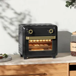 Horno Freidora de Aire 10 L con 2 Mandos Convección 360° Temperatura hasta 230 °C Temporizador 60 Min Bandeja y ... - Ogal.Es