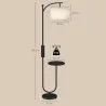 Lámpara de Pie LED Regulable con Estante 11 Temperaturas y Brillos Pantalla Ajustable Mando RF Interruptor de Pi... - Ogal.Es