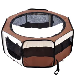 Parque Plegable para Perros y Gatos Corralito Portátil para Animales Pequeños Impermeable de Tela Oxford Ø90x41 ... - Ogal.Es
