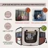Parque Plegable para Perros y Gatos Corralito Portátil para Animales Pequeños Impermeable de Tela Oxford Ø90x41 ... - Ogal.Es