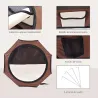 Parque Plegable para Perros y Gatos Corralito Portátil para Animales Pequeños Impermeable de Tela Oxford Ø90x41 ... - Ogal.Es