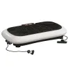 Plataforma Vibratoria con 99 Niveles de Velocidad Pantalla LED Control Remoto 2 Bandas para Hacer Ejercicio en Casa - Ogal.Es