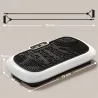 Plataforma Vibratoria con 99 Niveles de Velocidad Pantalla LED Control Remoto 2 Bandas para Hacer Ejercicio en Casa - Ogal.Es