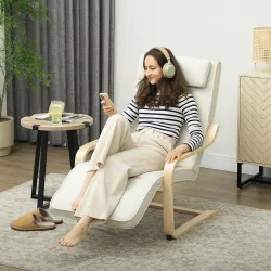 Sillón Salón con Masaje y Calefacción de Lino Reposapiés Ajustable Respaldo Alto Reposacabezas Control Remoto Bo... - Ogal.Es